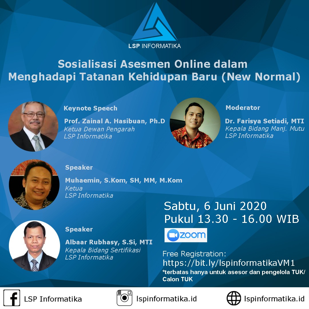 Sosialisasi Asesmen Jarak Jauh LSP Informatika