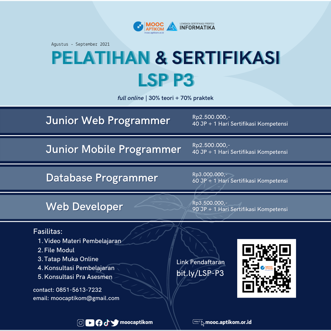 Pelatihan & Sertifikasi Kompetensi Dosen